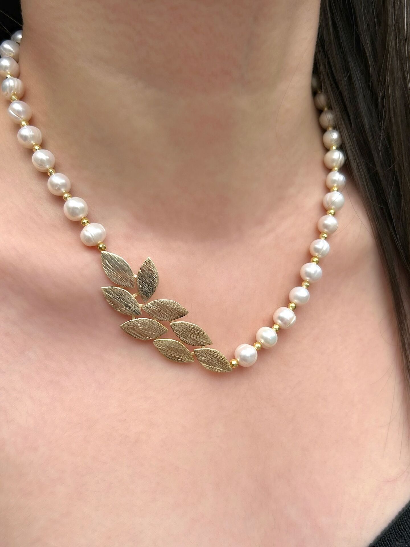 İnci Başak Gümüş Kolye