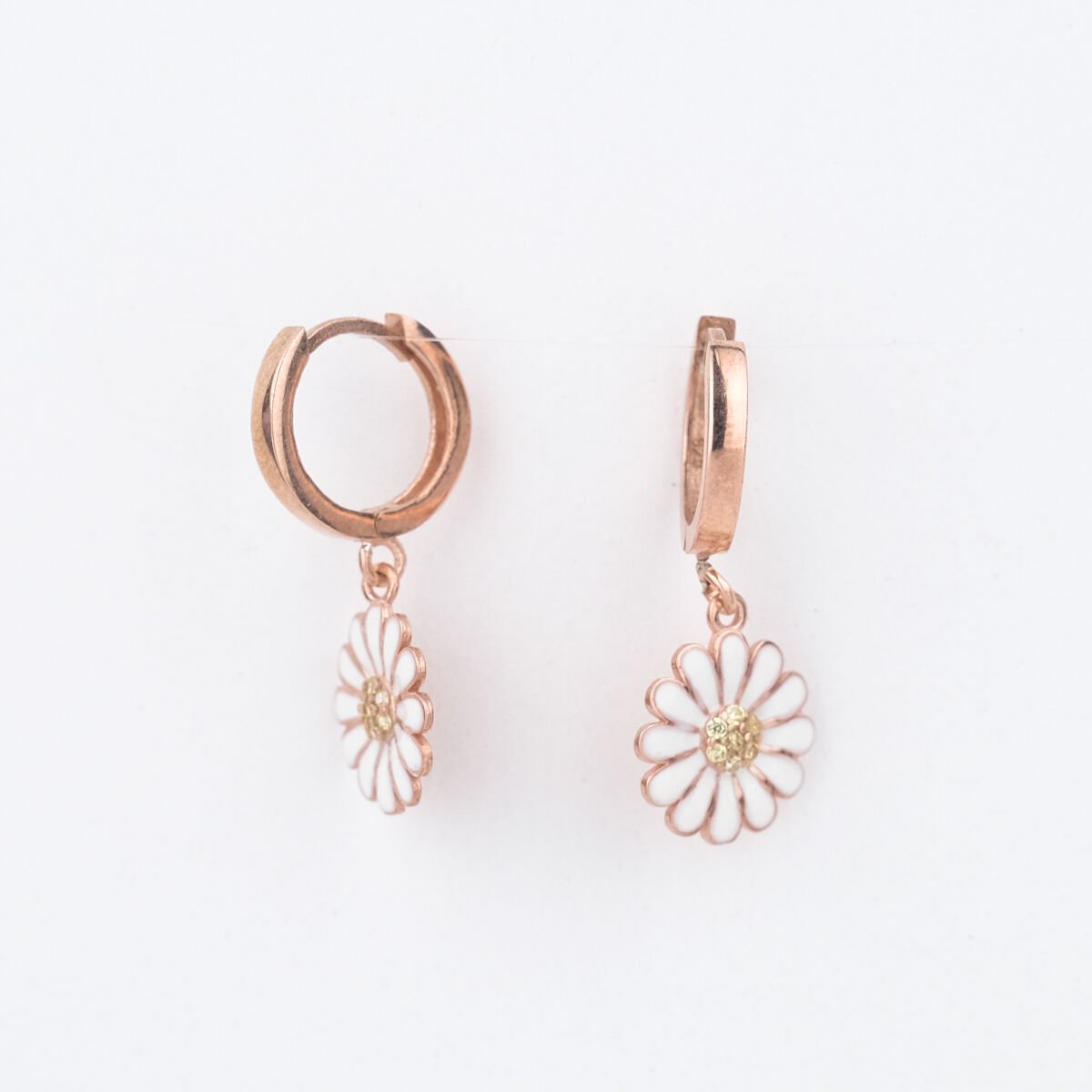 Papatya Gümüş Küpe