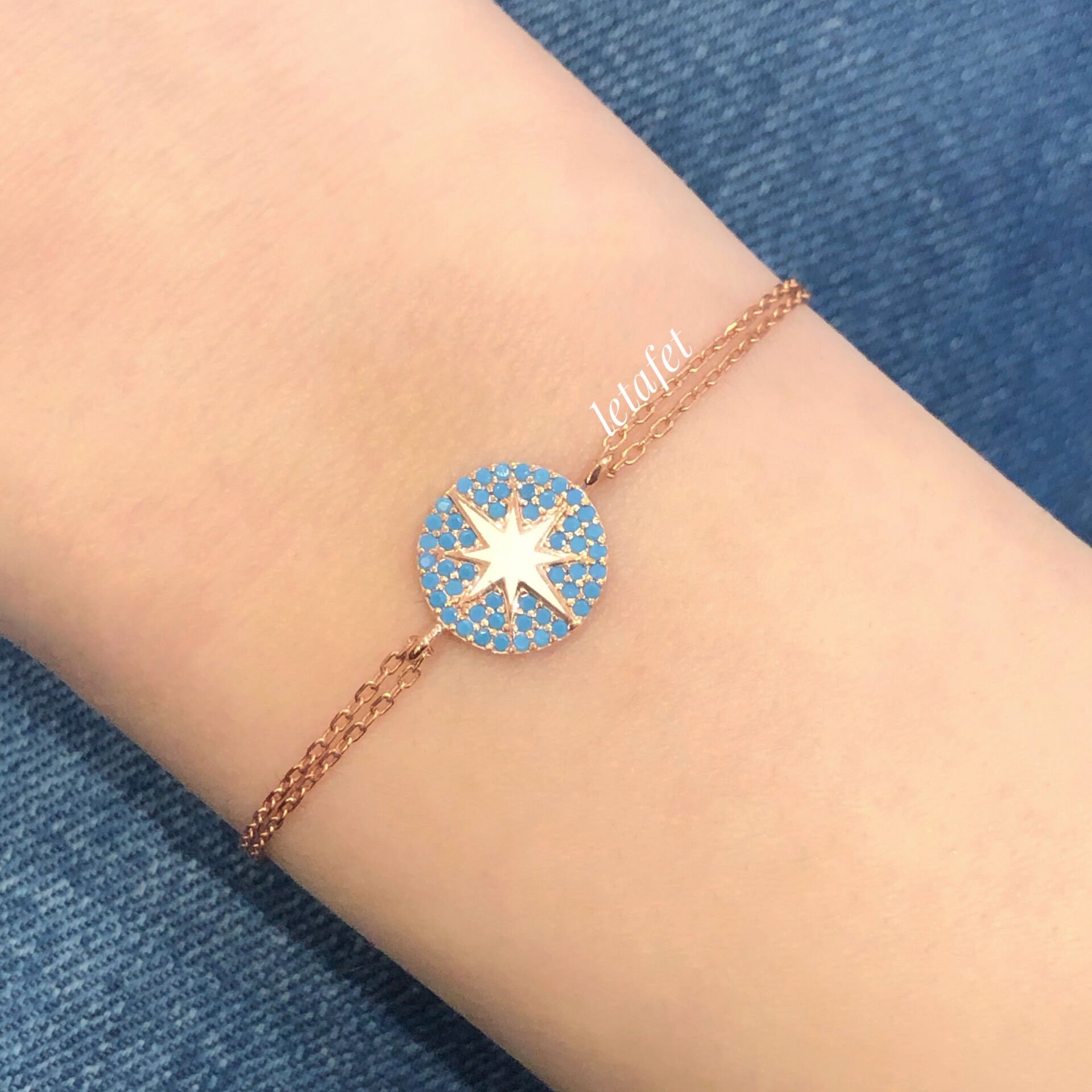 Kuzey Yıldızı Gümüş Bileklik