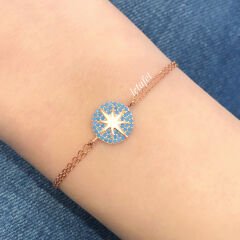 Kuzey Yıldızı Gümüş Bileklik