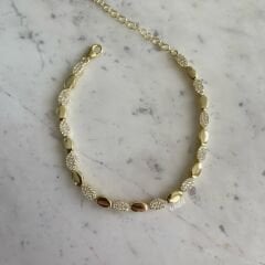 Oval Kesim Su Yolu Gümüş Bileklik 2