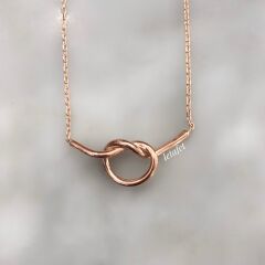 Aşk Düğümü Gümüş Kolye