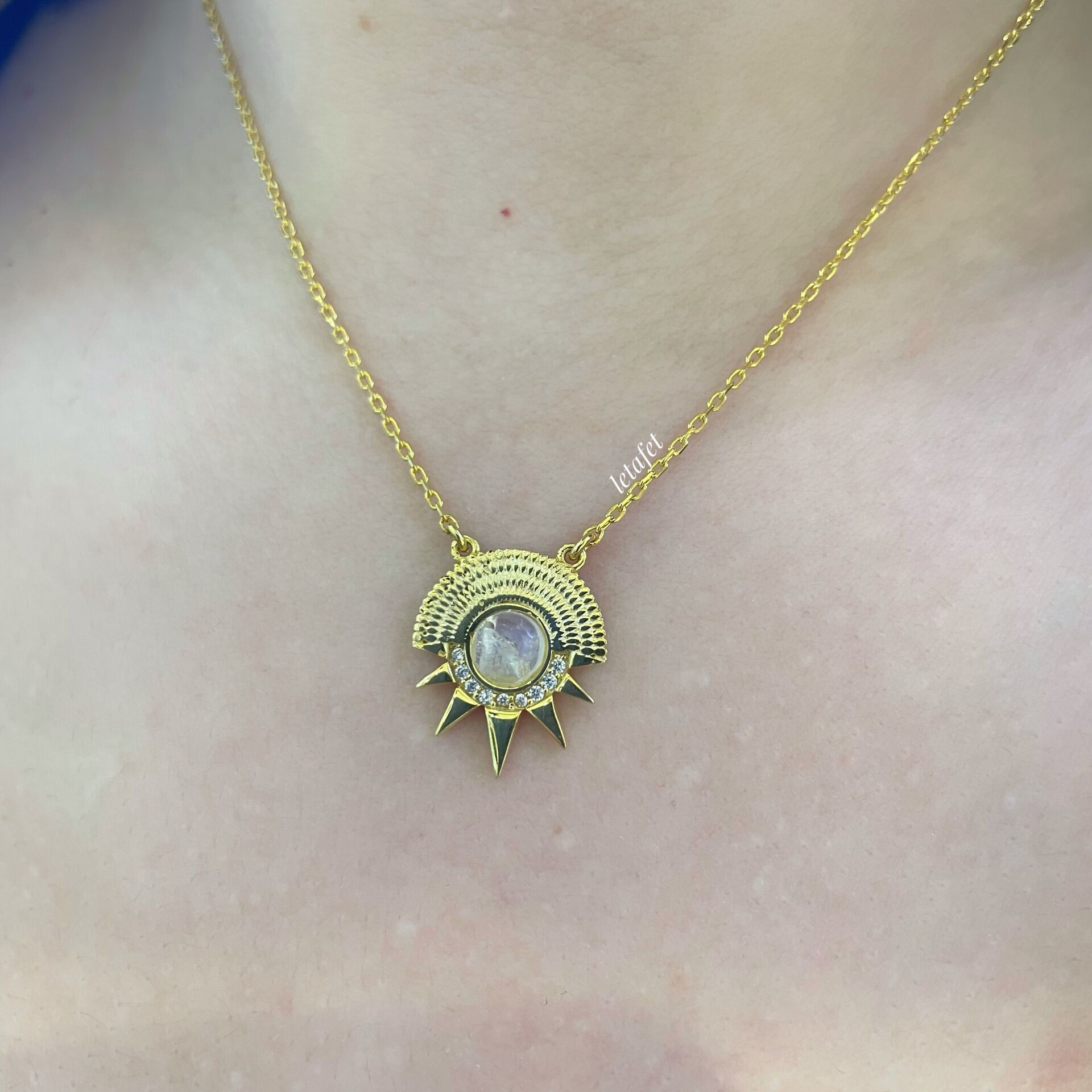 Güneş Tasarım Gümüş Kolye