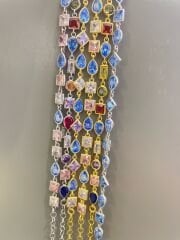 Renkli Taşlı Gümüş Bileklik 4