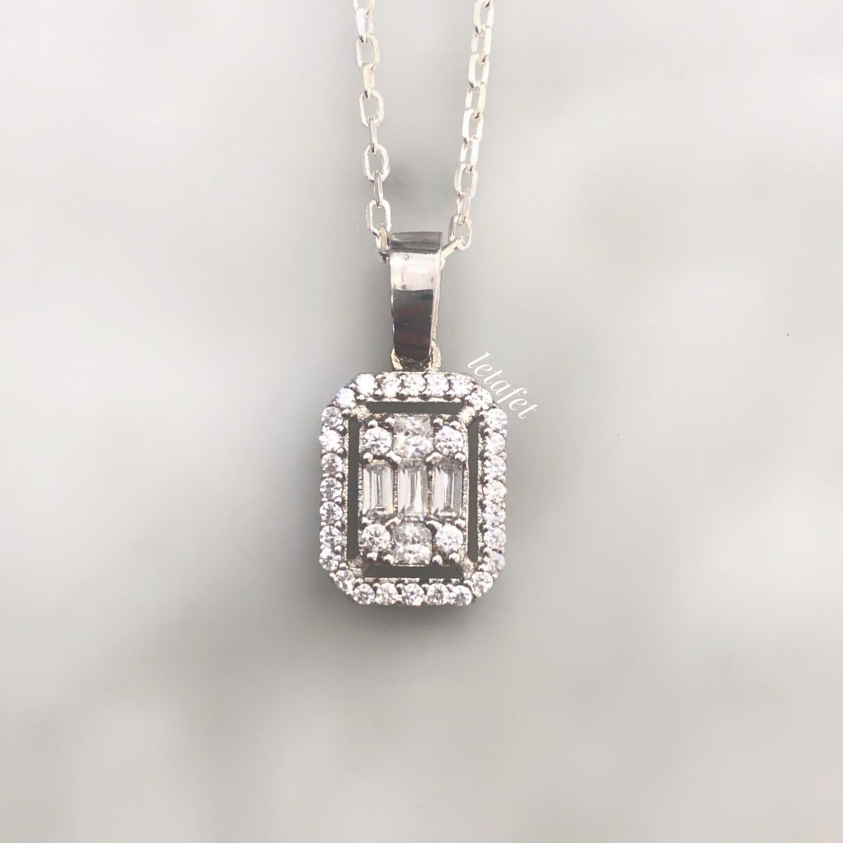 Baget Gümüş Kolye U Serisi