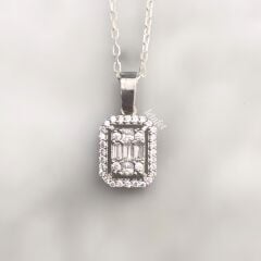 Baget Gümüş Kolye U Serisi