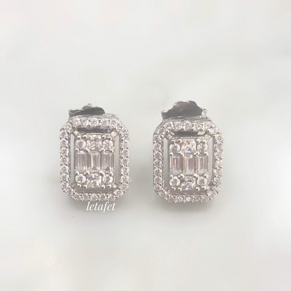 Baget Kesim Gümüş Küpe U Serisi