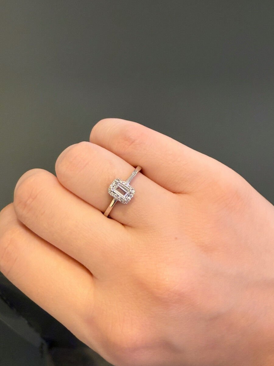 Baget Tektaş Gümüş Yüzük