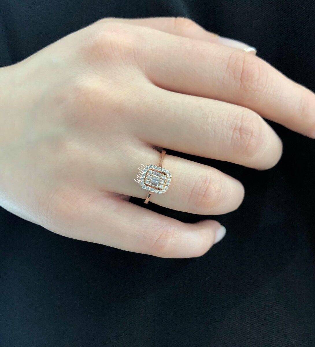 Baget Tektaş Yüzük Rose