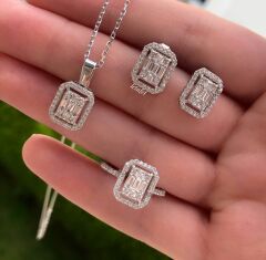 Baget Üçlü Gümüş Set U Serisi 1