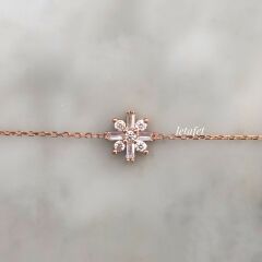 Baget Zarif Çiçek Bileklik