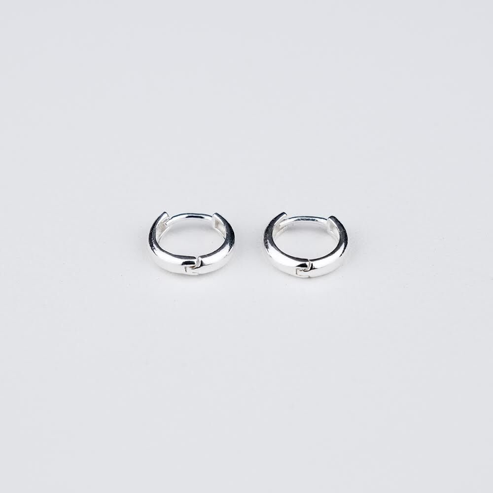 Bombeli Halka Küpe Beyaz 1.Boy