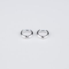 Bombeli Halka Küpe Beyaz 1.Boy