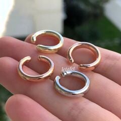 Bombeli Gümüş Kıkırdak Küpe