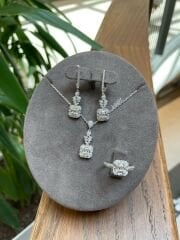 Baget Kesim Gümüş Set Yeni