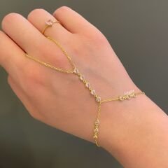 Kalp Pembe Taşlı Gümüş Şahmeran