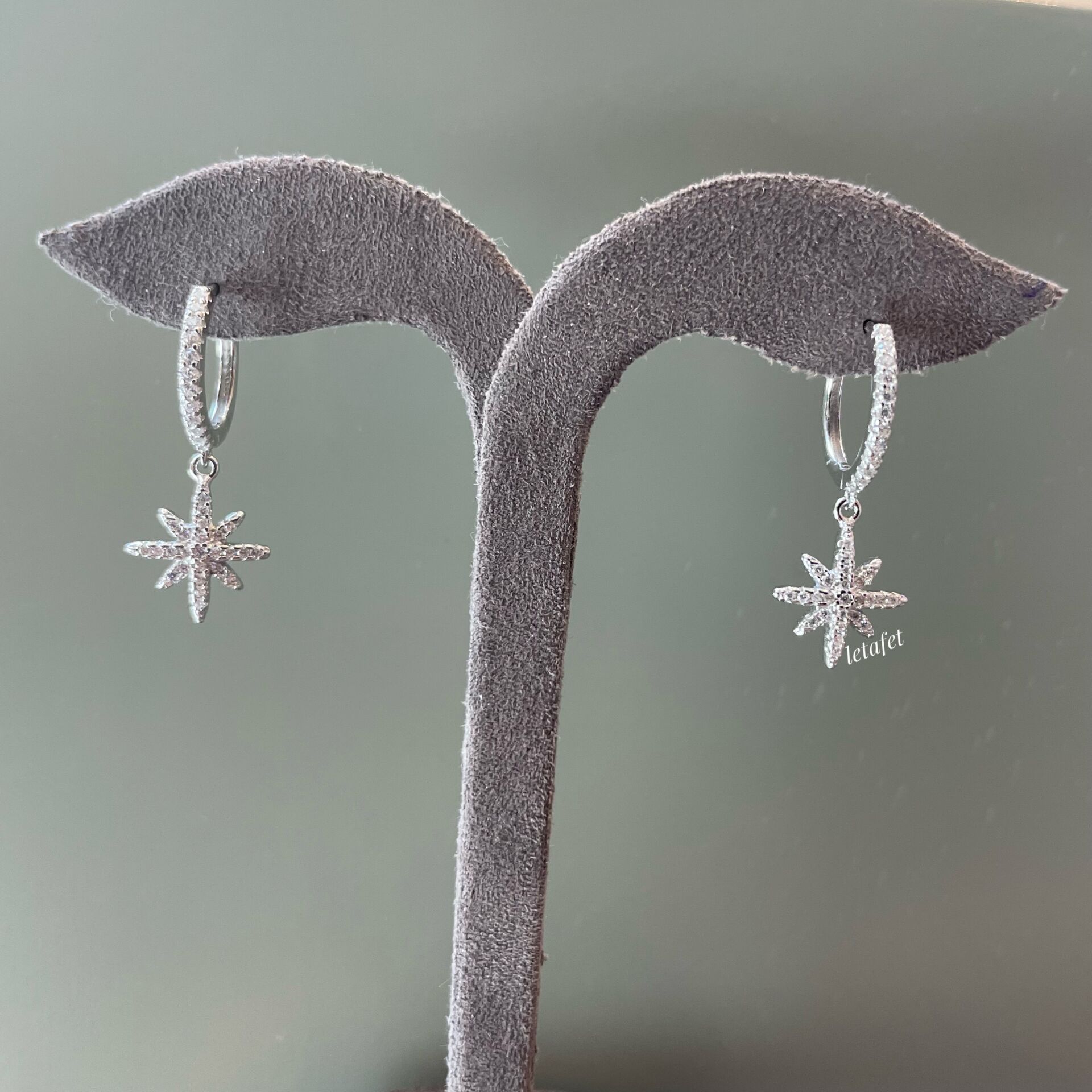 Kuzey Yıldızı Gümüş Küpe