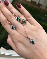 Damla Elmas Montür Zümrüt Set