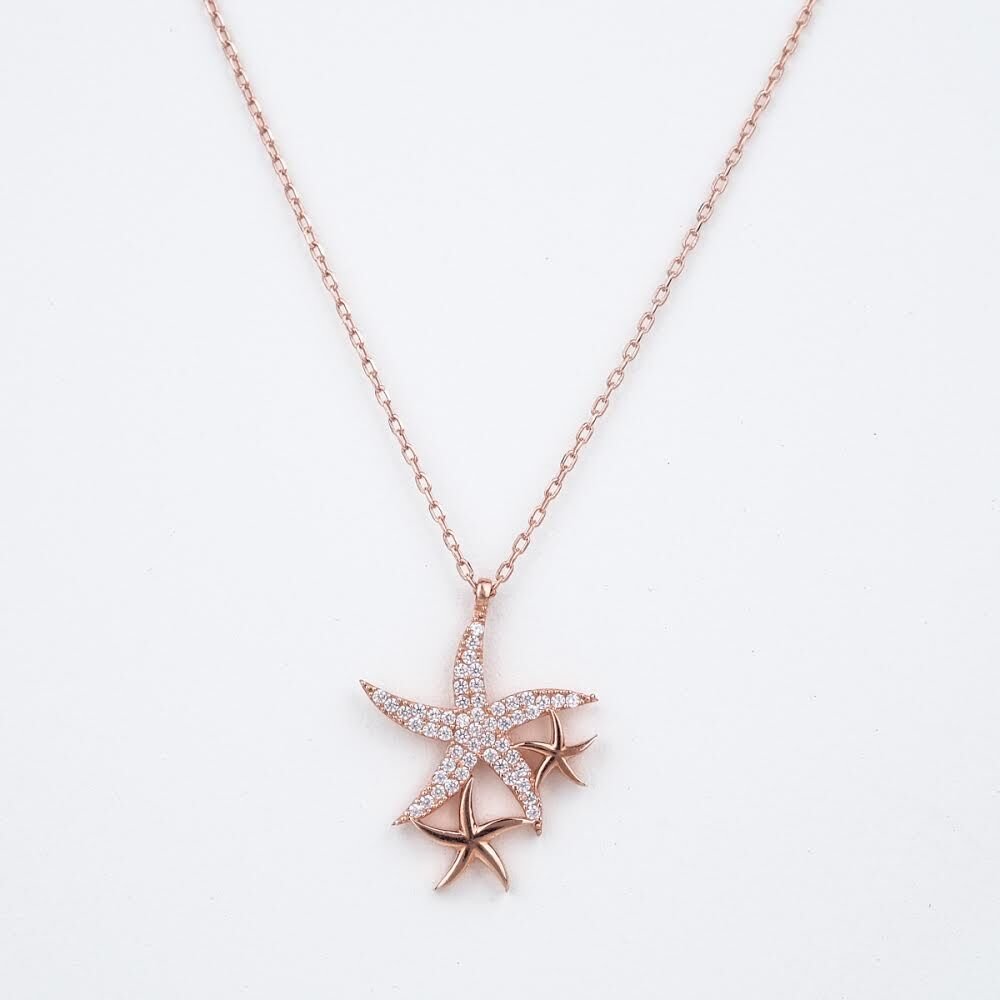 Deniz Yıldızı Kolye Rose
