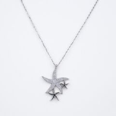 Deniz Yıldızı Kolye Beyaz