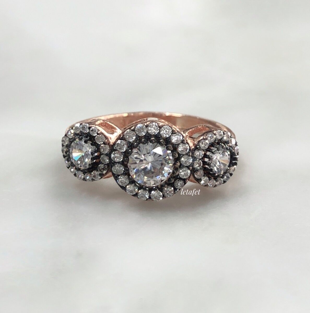 Elmas Üç Taş Yüzük