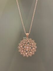 Etnik Desenli Gümüş Set