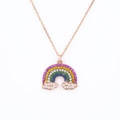 Gökkuşağı Gümüş Kolye