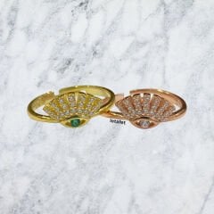 Göz Gümüş Rose Yüzük Yeni