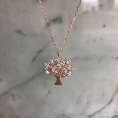 Hayat Ağacı Kolye Beyaz