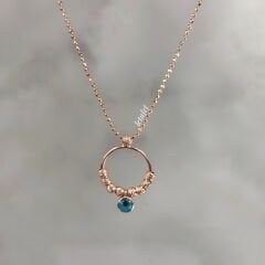 İthal Toplu Göz Kolye Rose