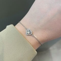 Kalp Gümüş Bileklik