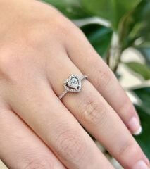 Kalp Gümüş Yüzük