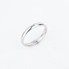 Klasik Gümüş Alyans Unisex 3 Milim