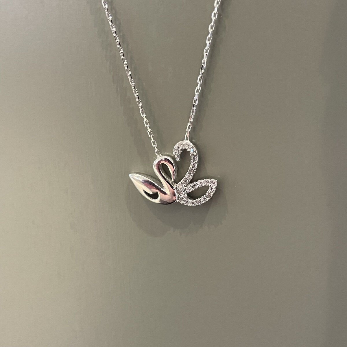 Kuğu Gümüş Kolye