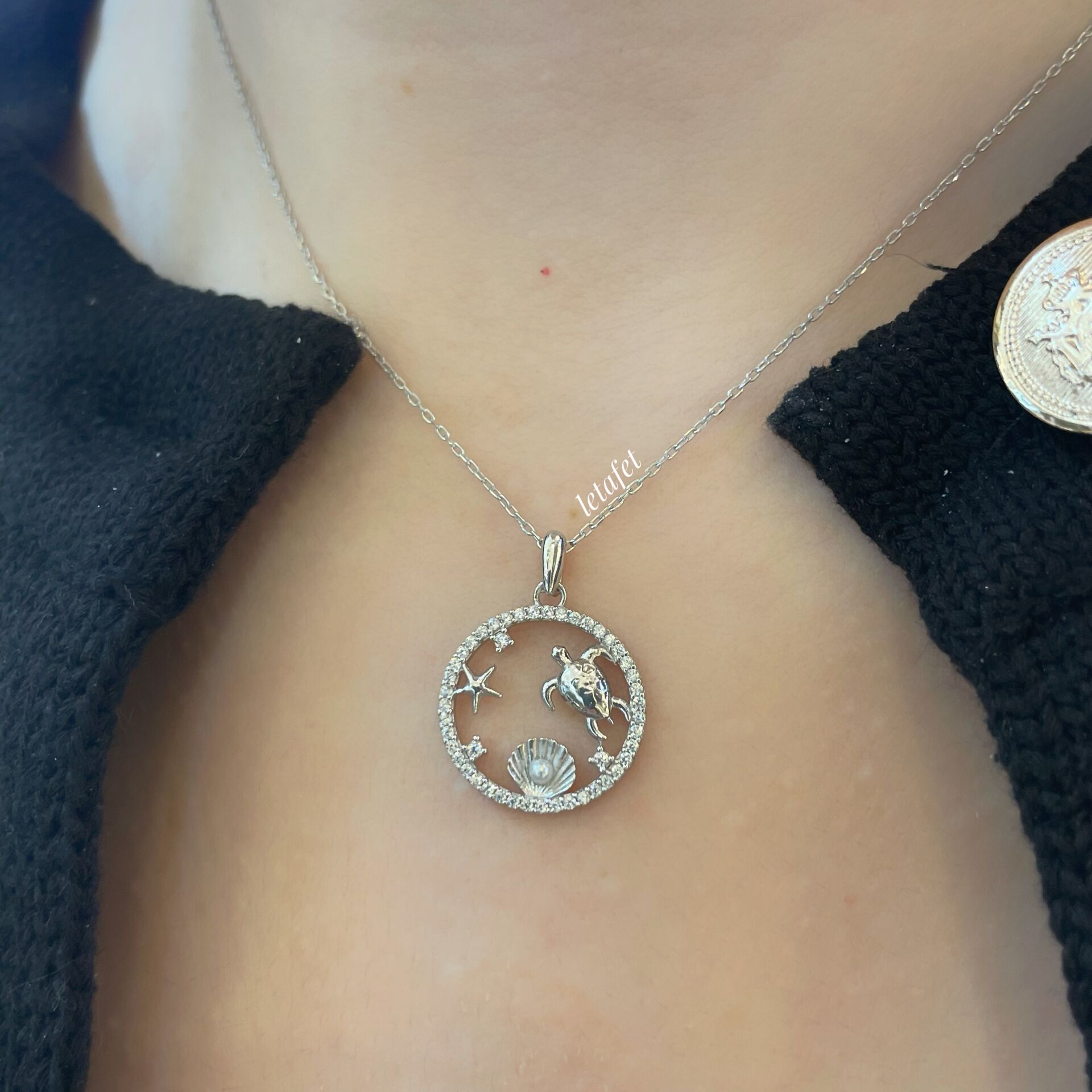 Okyanus Gümüş Kolye