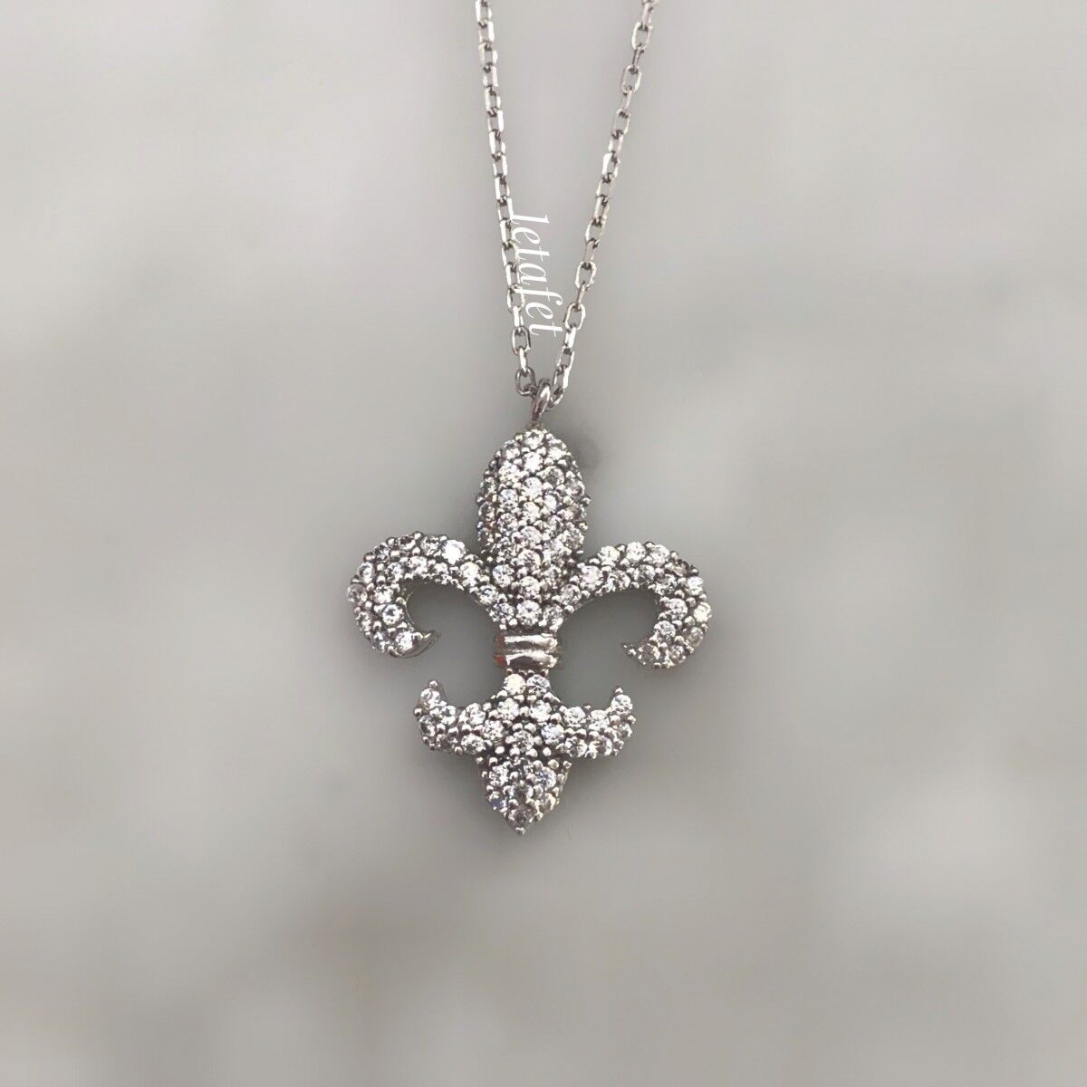 Zambak Gümüş Kolye