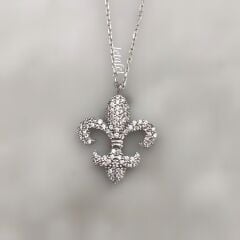 Zambak Gümüş Kolye