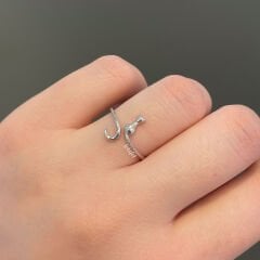 Kedi Gümüş Yüzük