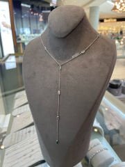 Y Gümüş Kolye Renkli Taşlı