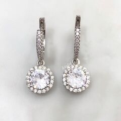 Tektaş Yuvarlak Kesim Küpe