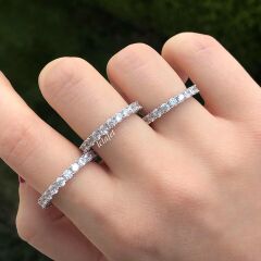 Tamtur Pırlanta Montür Gümüş Yüzük