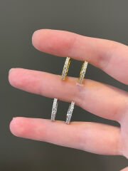 Tamtur Halka Gümüş Küpe