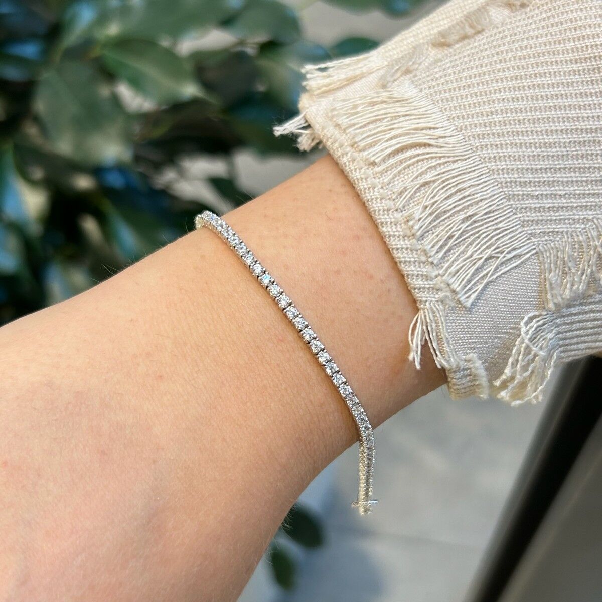 Su Yolu İthal Gümüş Bileklik 2 Milim