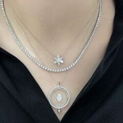 Su Yolu Gümüş Kolye 2,5 mm 45 cm