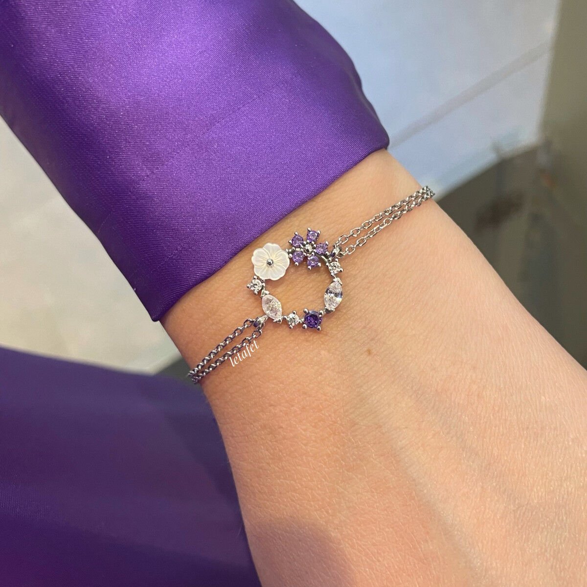 Çiçek Bahçesi Gümüş Bileklik