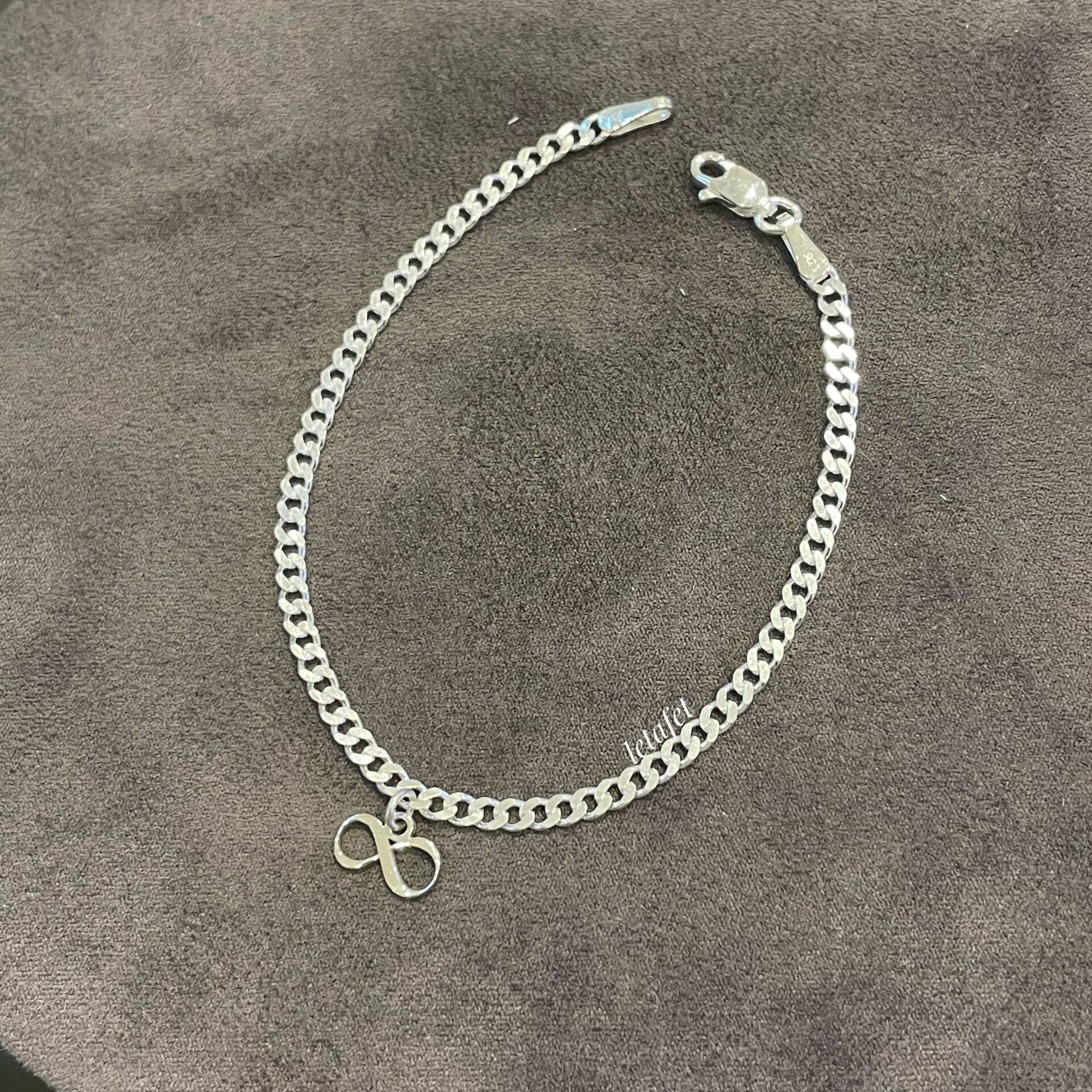 Gurmet Zincir Sembollü Gümüş Bileklik