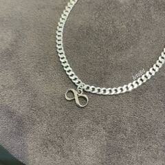 Gurmet Zincir Sembollü Gümüş Bileklik