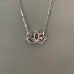 Lotus Gümüş Kolye Yeni Sezon