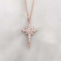 Minimal Kuzey Yıldız Gümüş Kolye