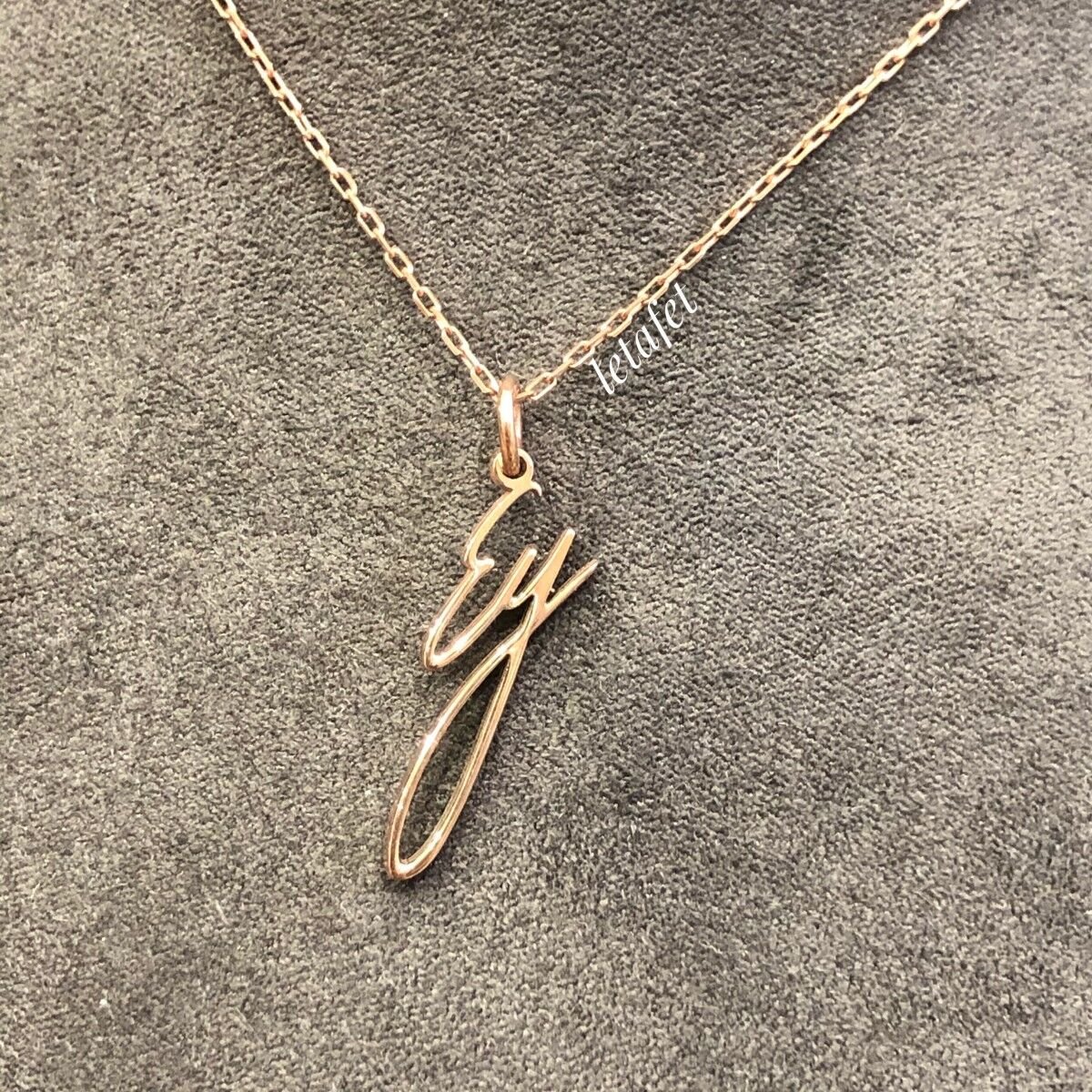 Minimal Tasarım İkili Harf Kolye